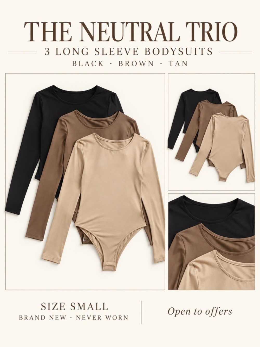 3-Pack Long Sleeve Bodysuits